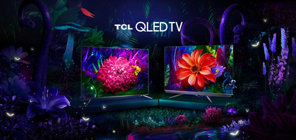Seria TCL QLED TV C71, seria TCL QLED TV C81 (de la stânga la dreapta)